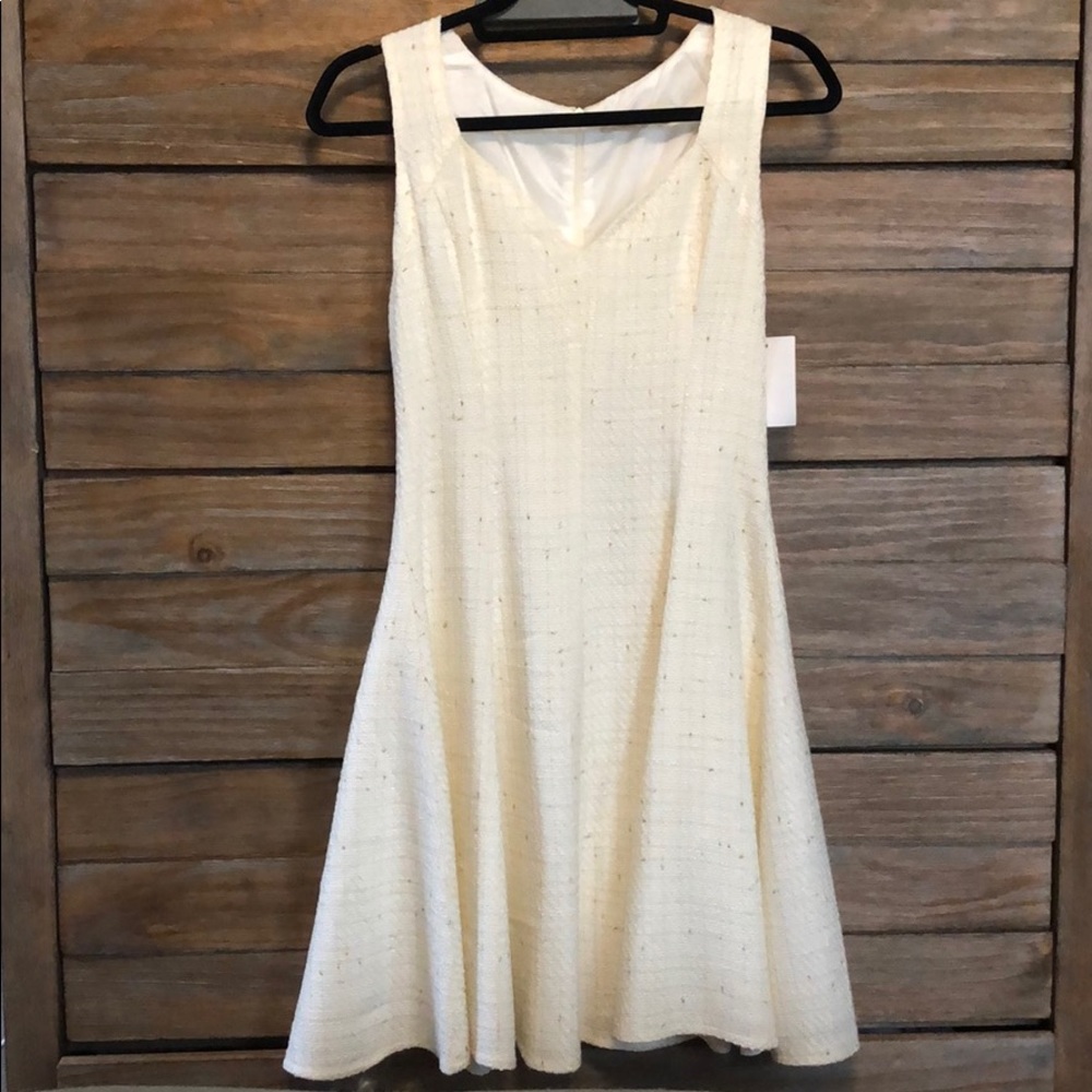 Everleigh | Metallic Tweed Skater Dress